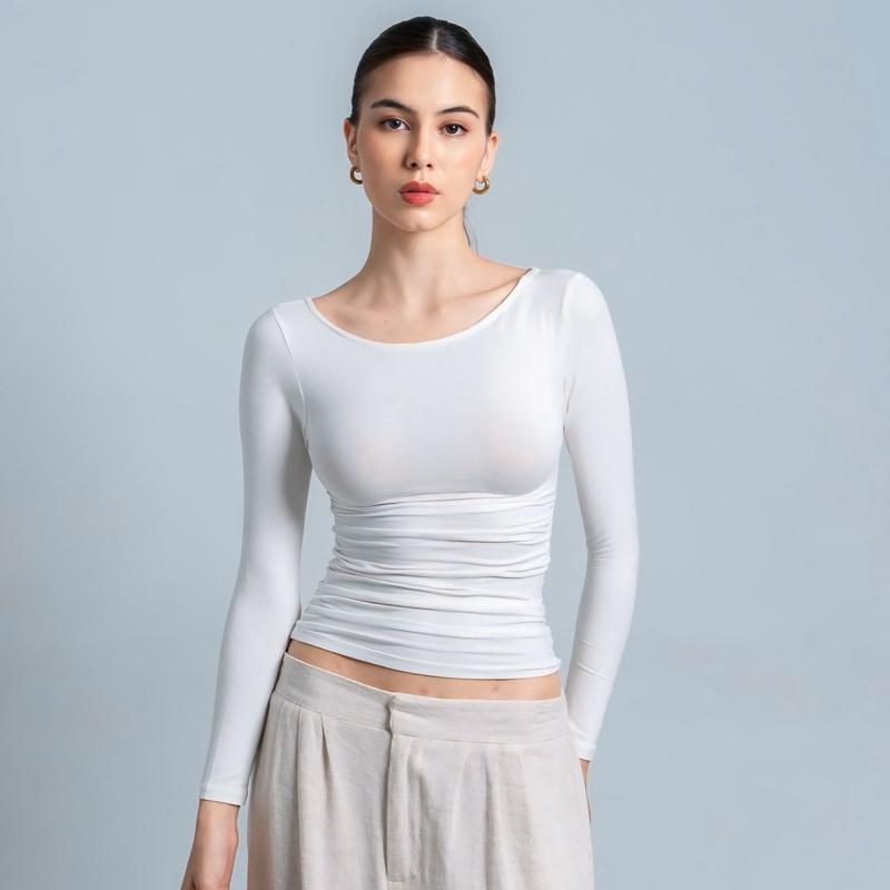 Joyce by AIJO - Freya Longsleeve Kerut Top