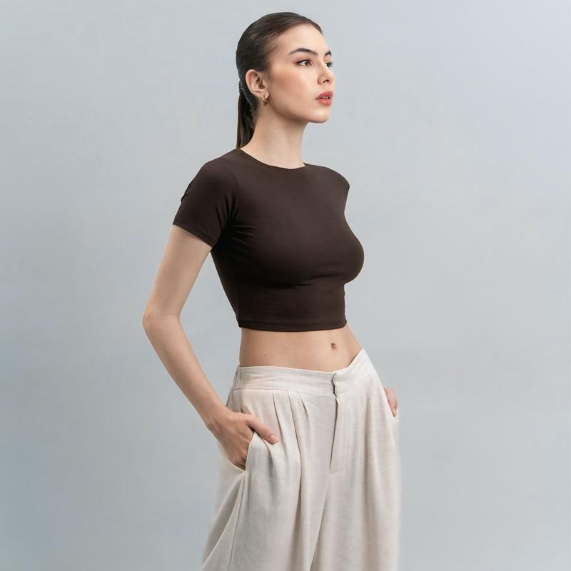 Joyce by AIJO - Vio Oneck Crop Top