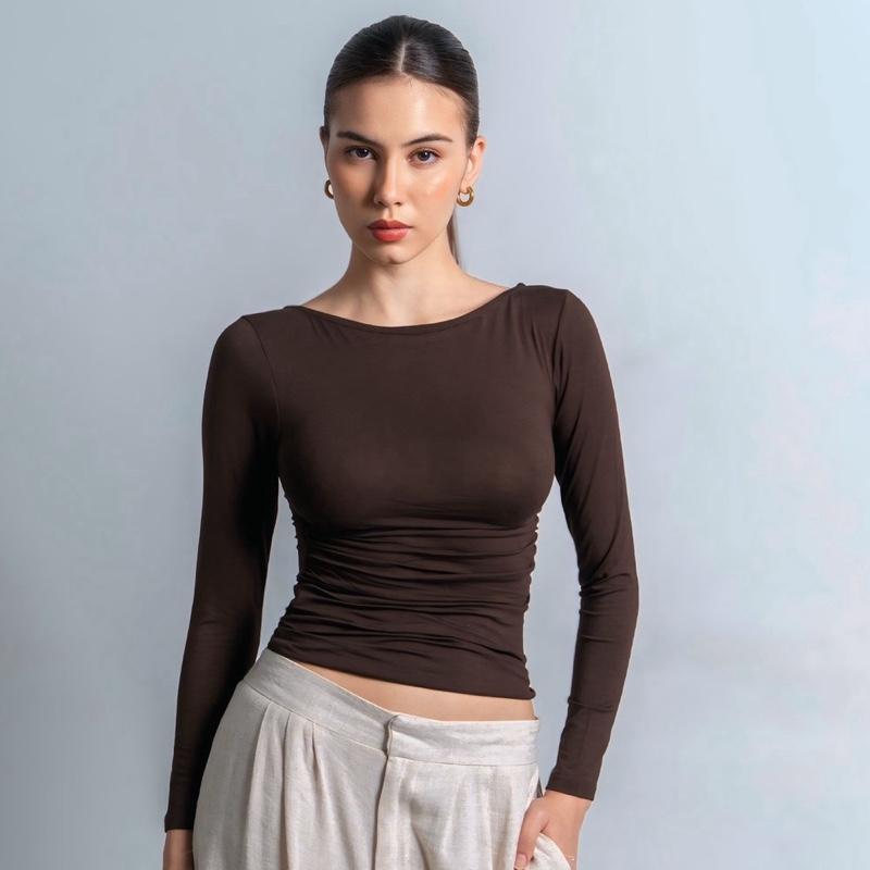 Joyce by AIJO - Freya Longsleeve Kerut Top