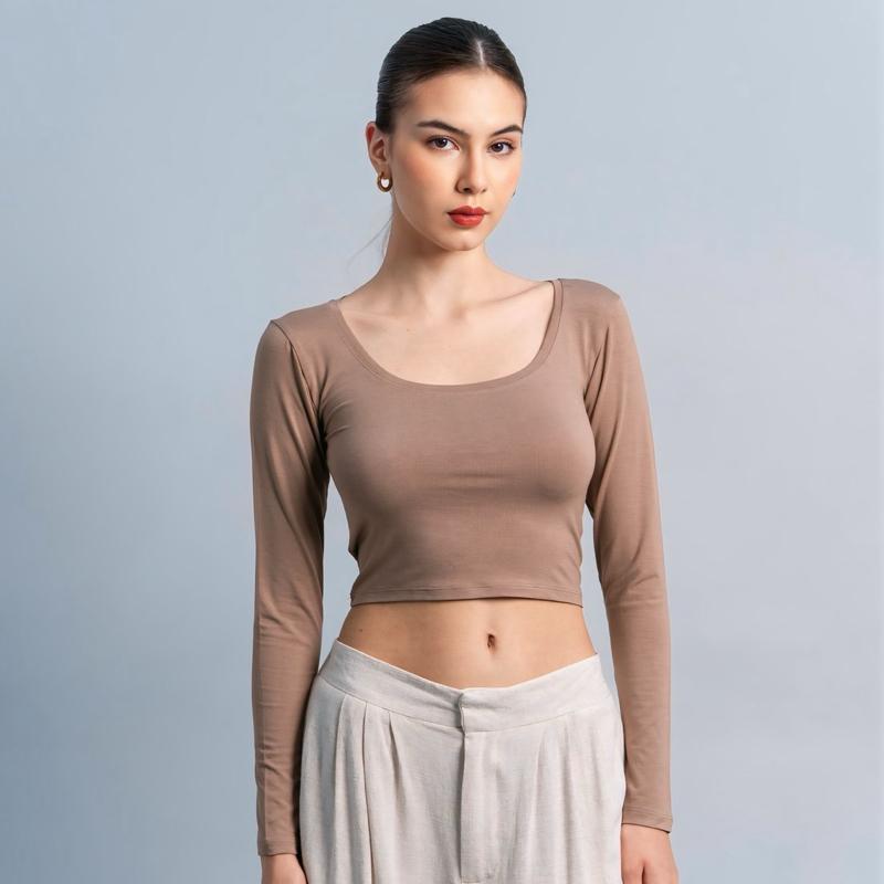 Joyce by AIJO - Cleo Longsleeve Crop Top