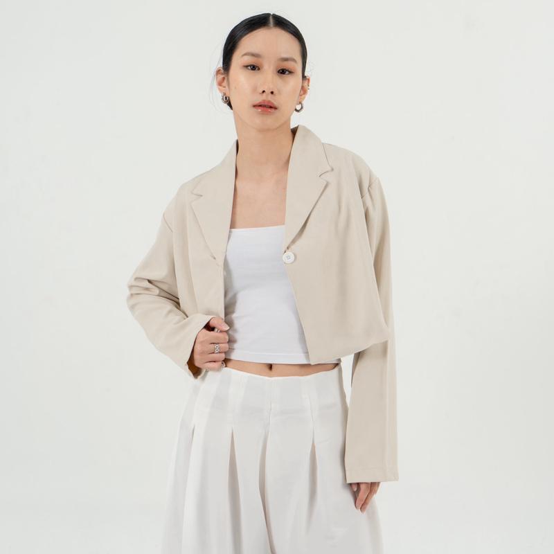 AIJO | Fedora Blazer Top