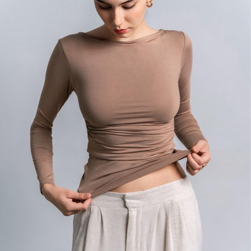 Joyce by AIJO - Freya Longsleeve Kerut Top